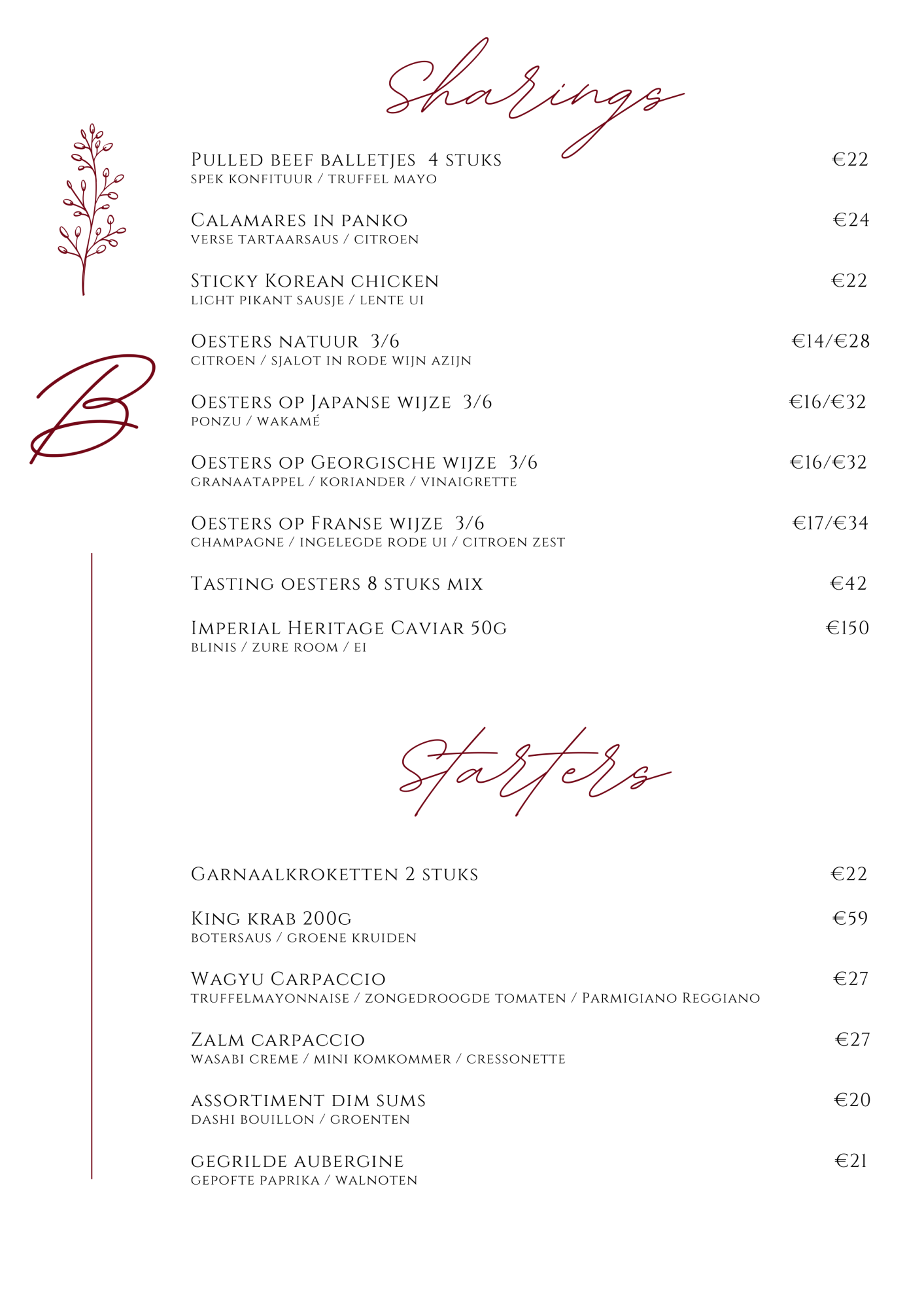Bonami Sint-Martens-Latem Menu | TableFever