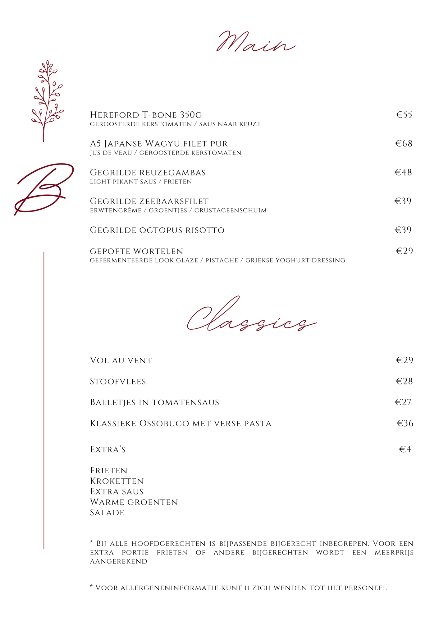 Bonami Sint-Martens-Latem Menu | TableFever