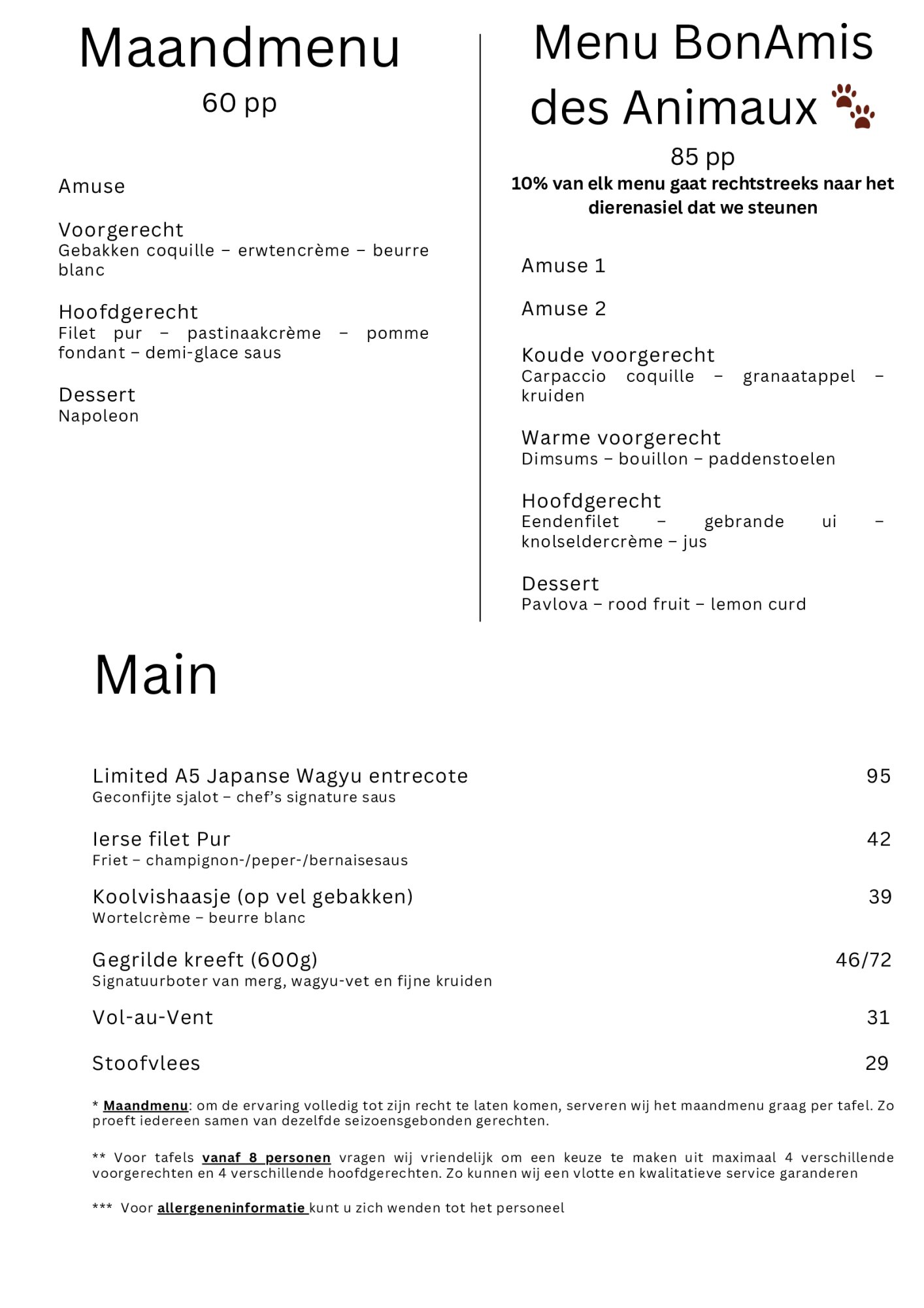 Bonami Sint-Martens-Latem Menu | TableFever