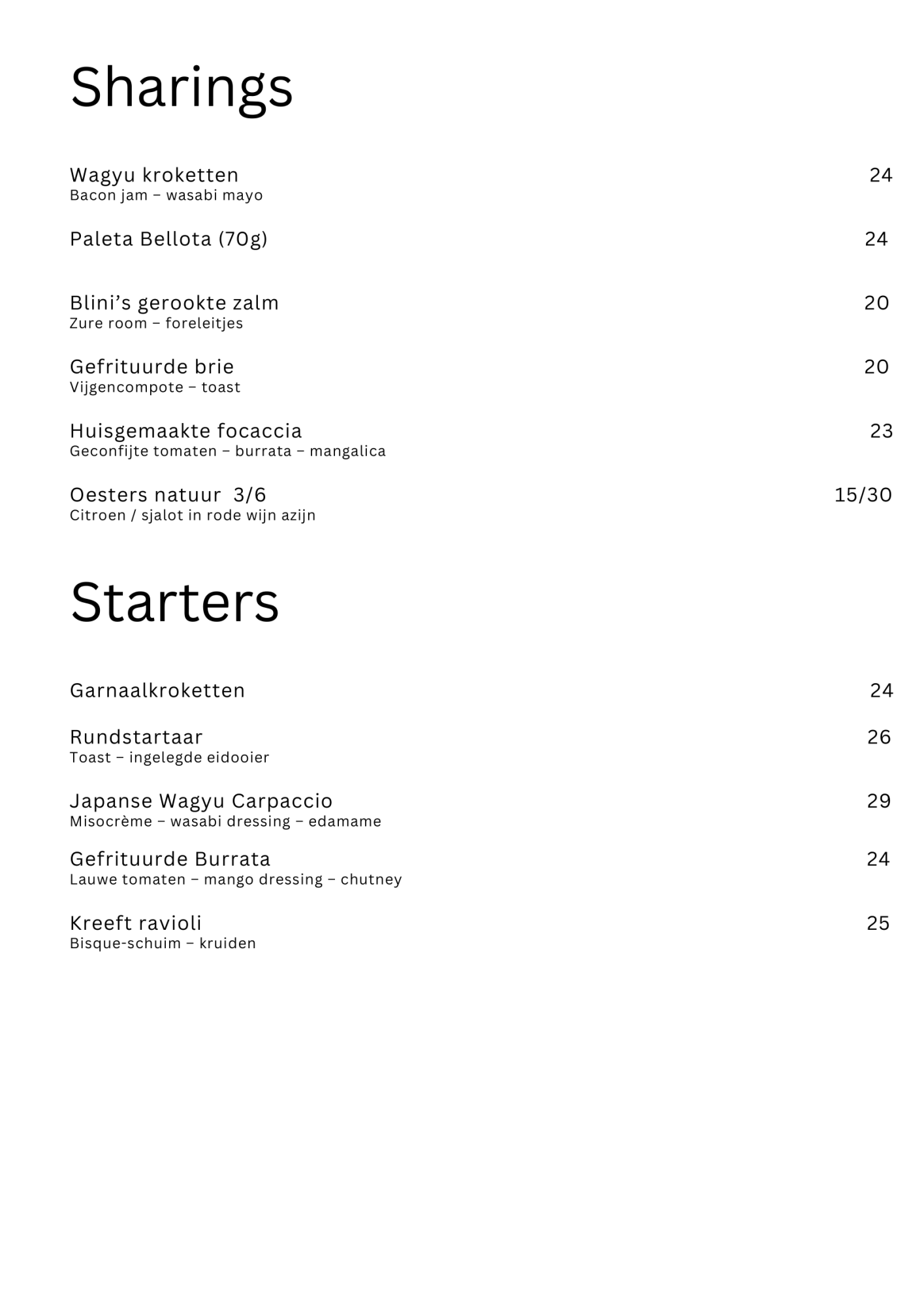 Bonami Sint-Martens-Latem Menu | TableFever