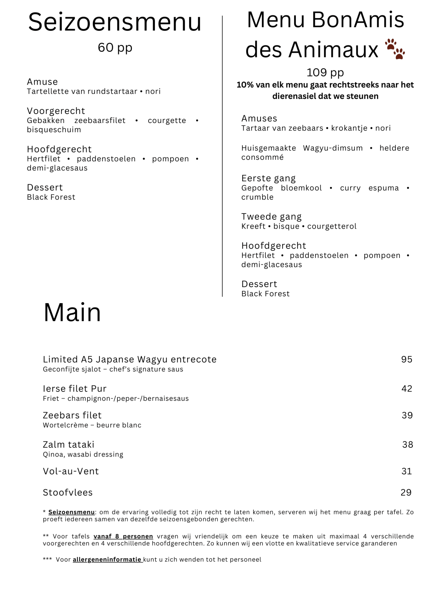 Bonami Sint-Martens-Latem Menu | TableFever